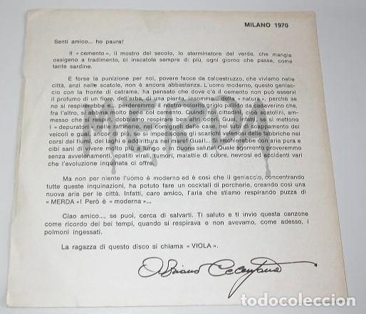 Discos de vinilo: Adriano Celentano 45T Viola - Foto 2