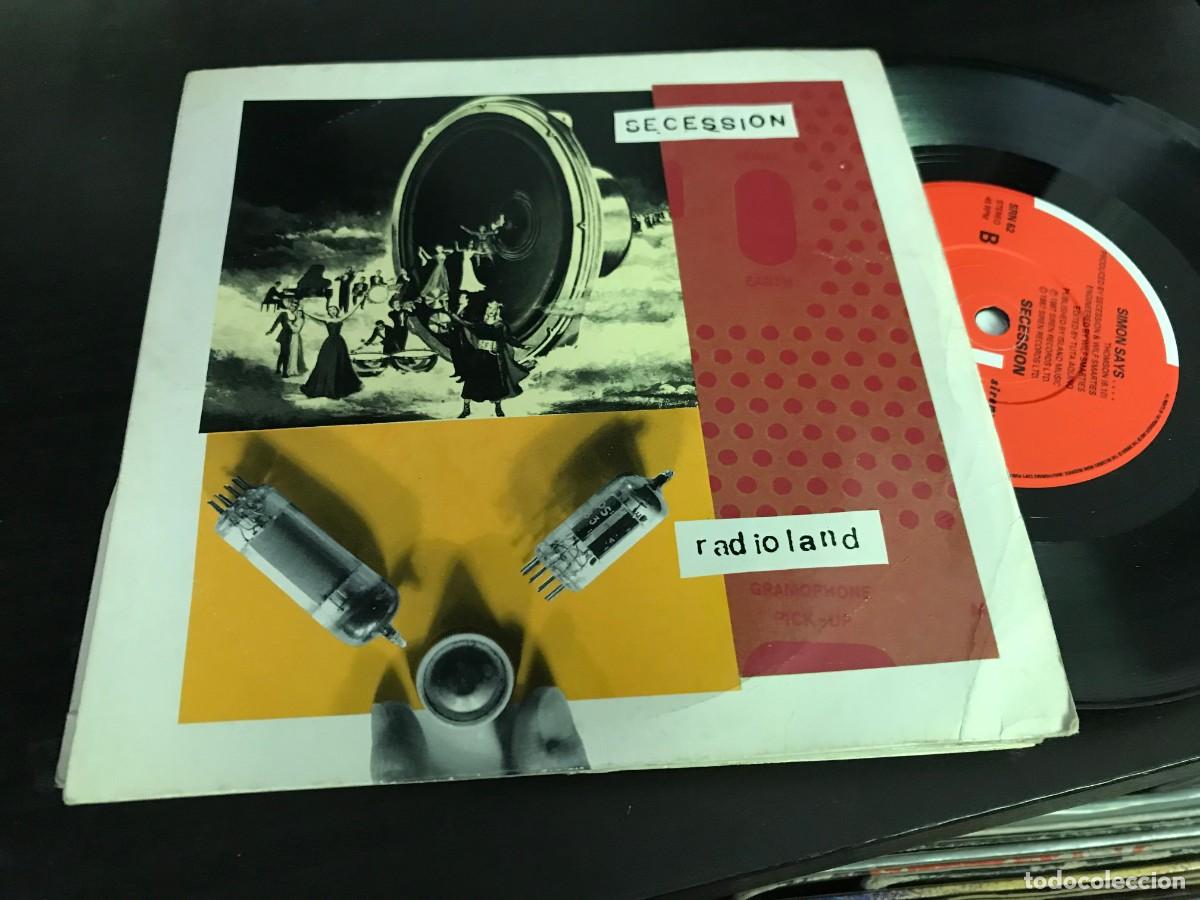 Disques de vinyle: SECESSION - RADIOLAND / SIMON SAYS 7&rdquo; SINGLE UK SIREN 1987 SYNTH POP