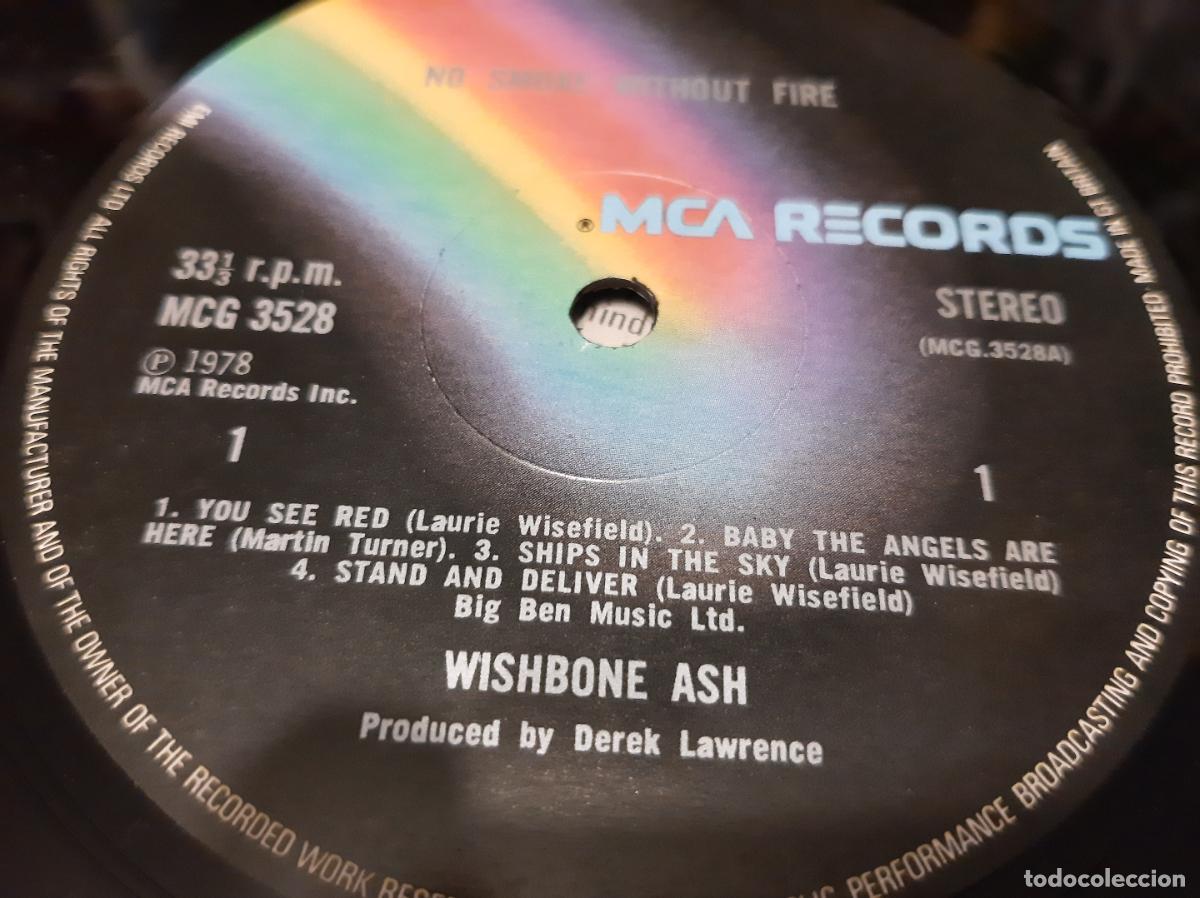 Discos de vinilo: WISHBONE ASH -NO SMOKE WITHOUT FIRE- (1978) LP DISCO VINILO - Foto 10
