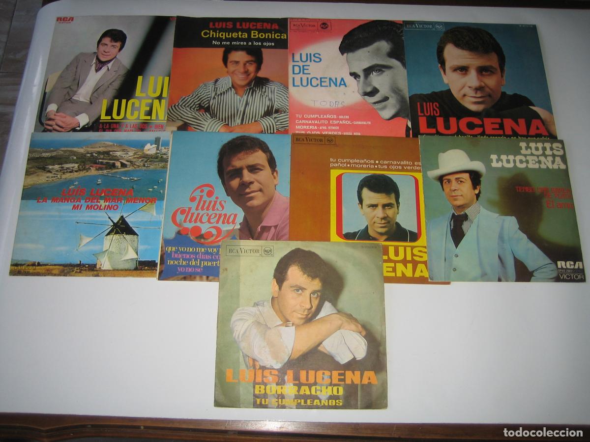Discos de vinilo: DISCOFERTA - EP/SINGLE - LUIS LUCENA - LOTE DE 9 - Foto 1