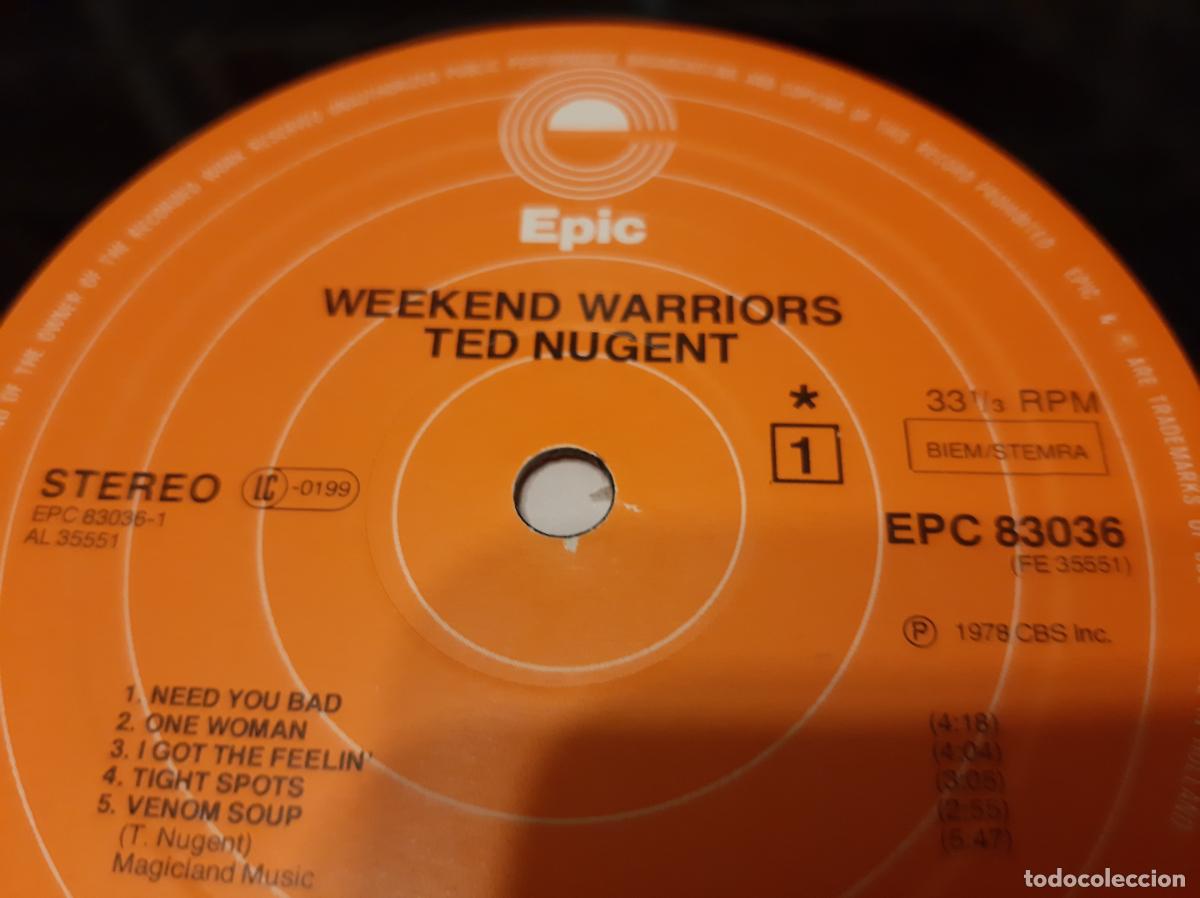 Discos de vinilo: TED NUGENT -WEEKEND WARRIORS- (1978) LP DISCO VINILO - Foto 11