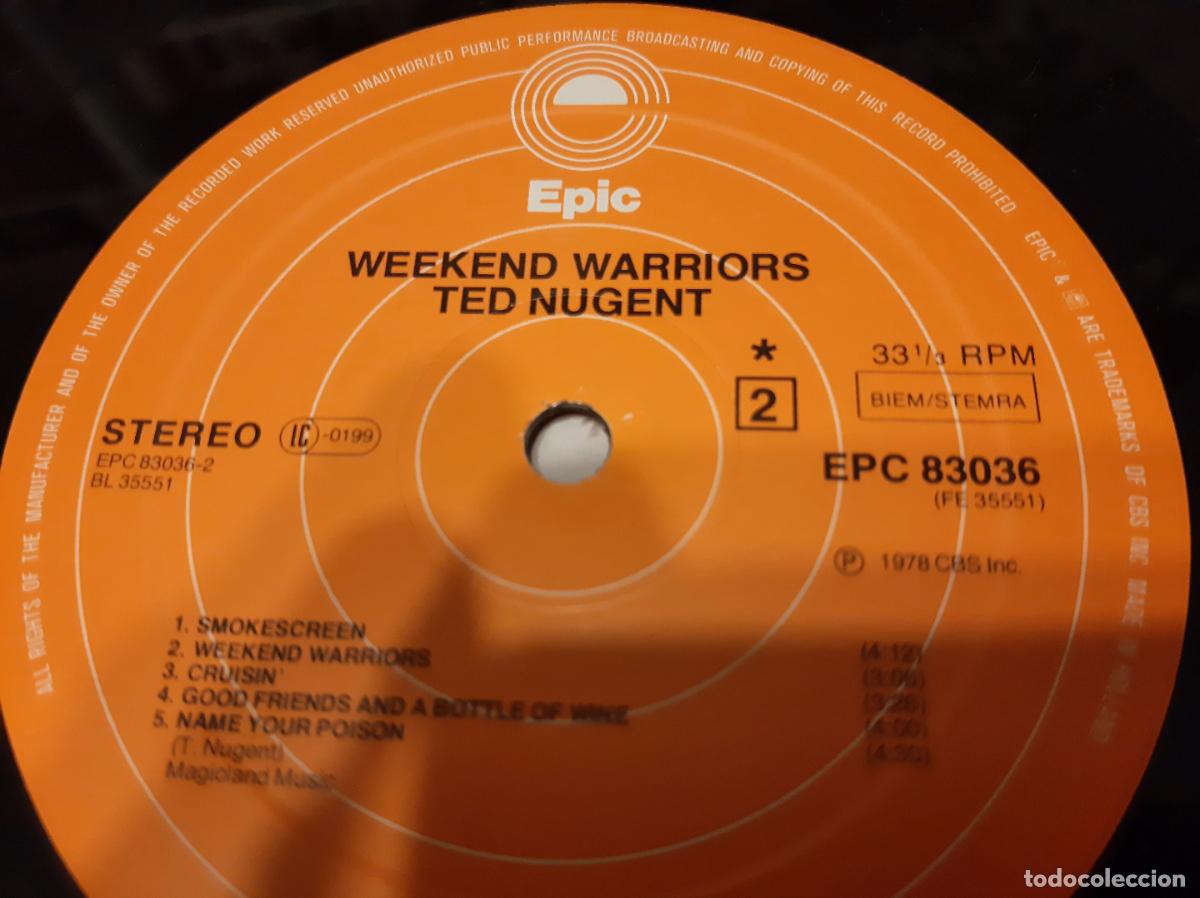 Discos de vinilo: TED NUGENT -WEEKEND WARRIORS- (1978) LP DISCO VINILO - Foto 12