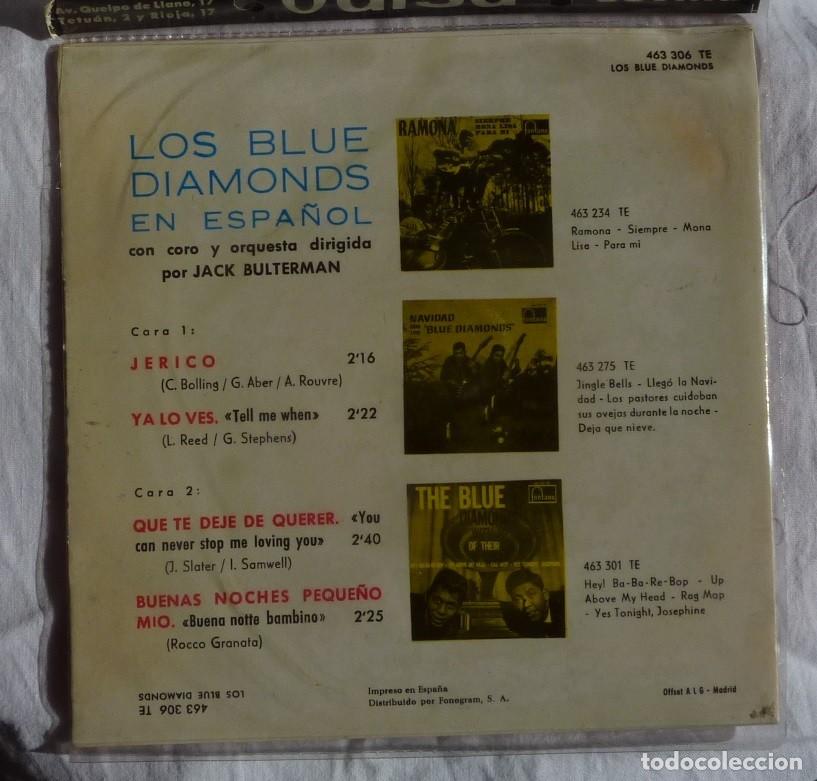 Discos de vinilo: LOS BLUE DIAMONDS // JERICO+3 // 1964 // EP - Foto 2