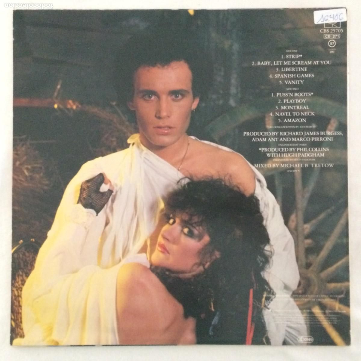 Discos de vinilo: Adam Ant &lrm;&ndash; Strip Holanda 1983 CBS - Foto 2