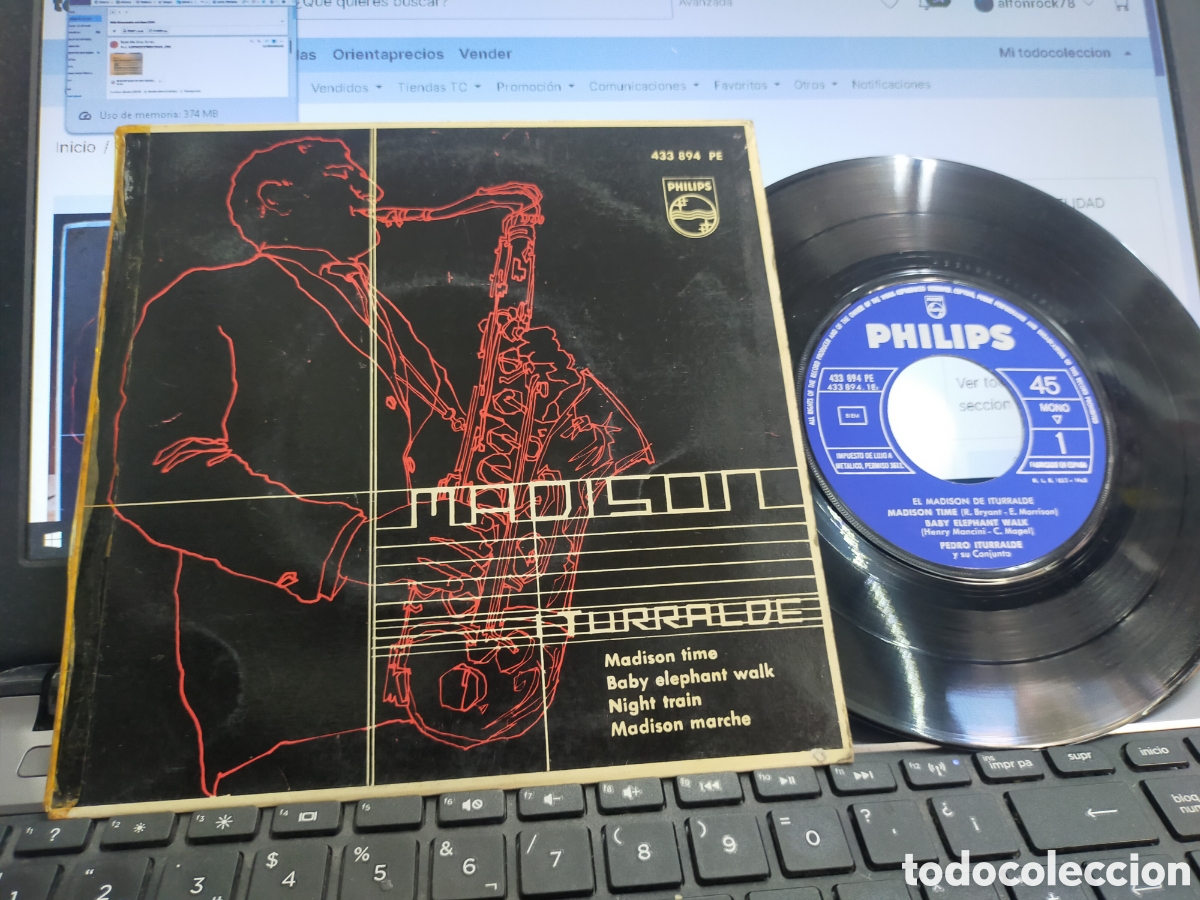 Discos de vinilo: Pedro iturralde ep Madison time + 3 1963 - Foto 1