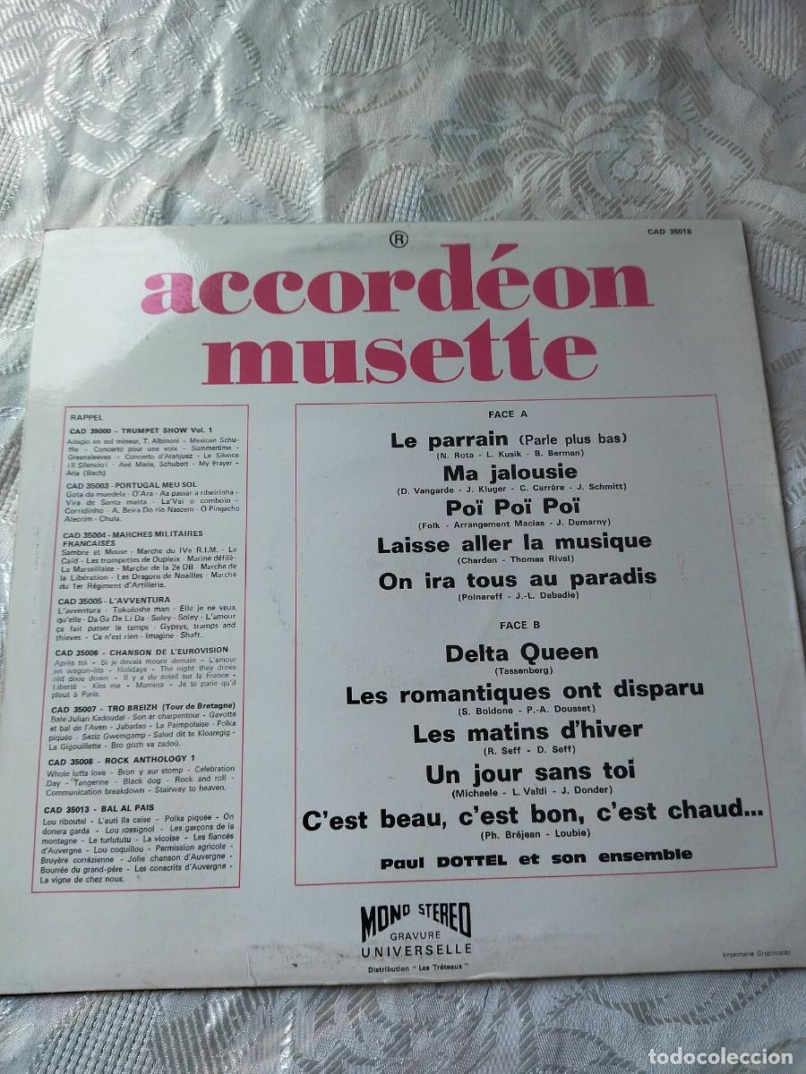 Discos de vinilo: paul dottel - acorde&oacute;n musette - Foto 3