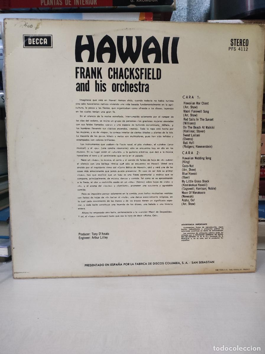Discos de vinilo: Frank Chacksfield And His Orchestra &ndash; Hawaii - Foto 2