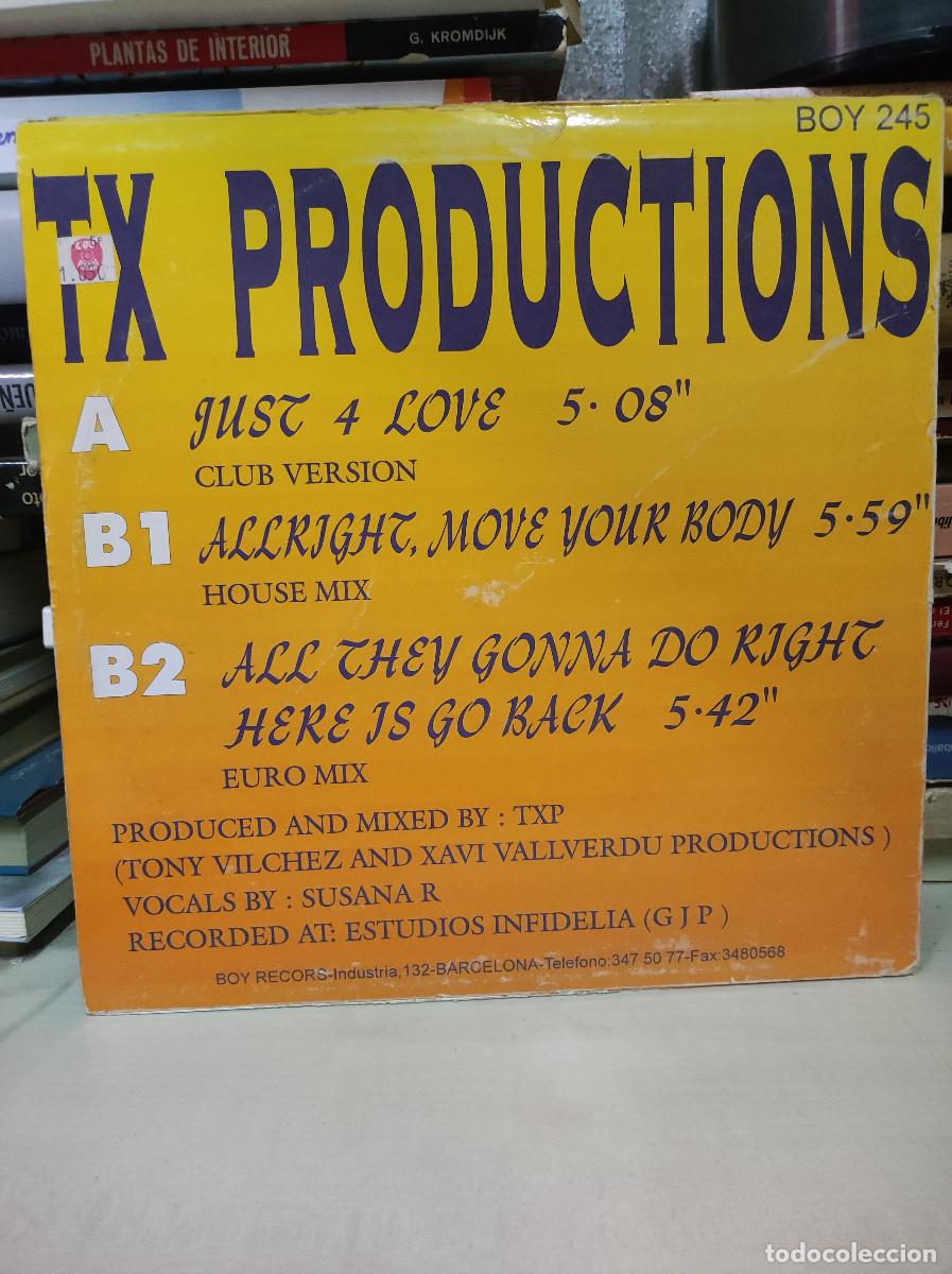 Discos de vinilo: TX Productions &ndash; Just 4 Love - Foto 2