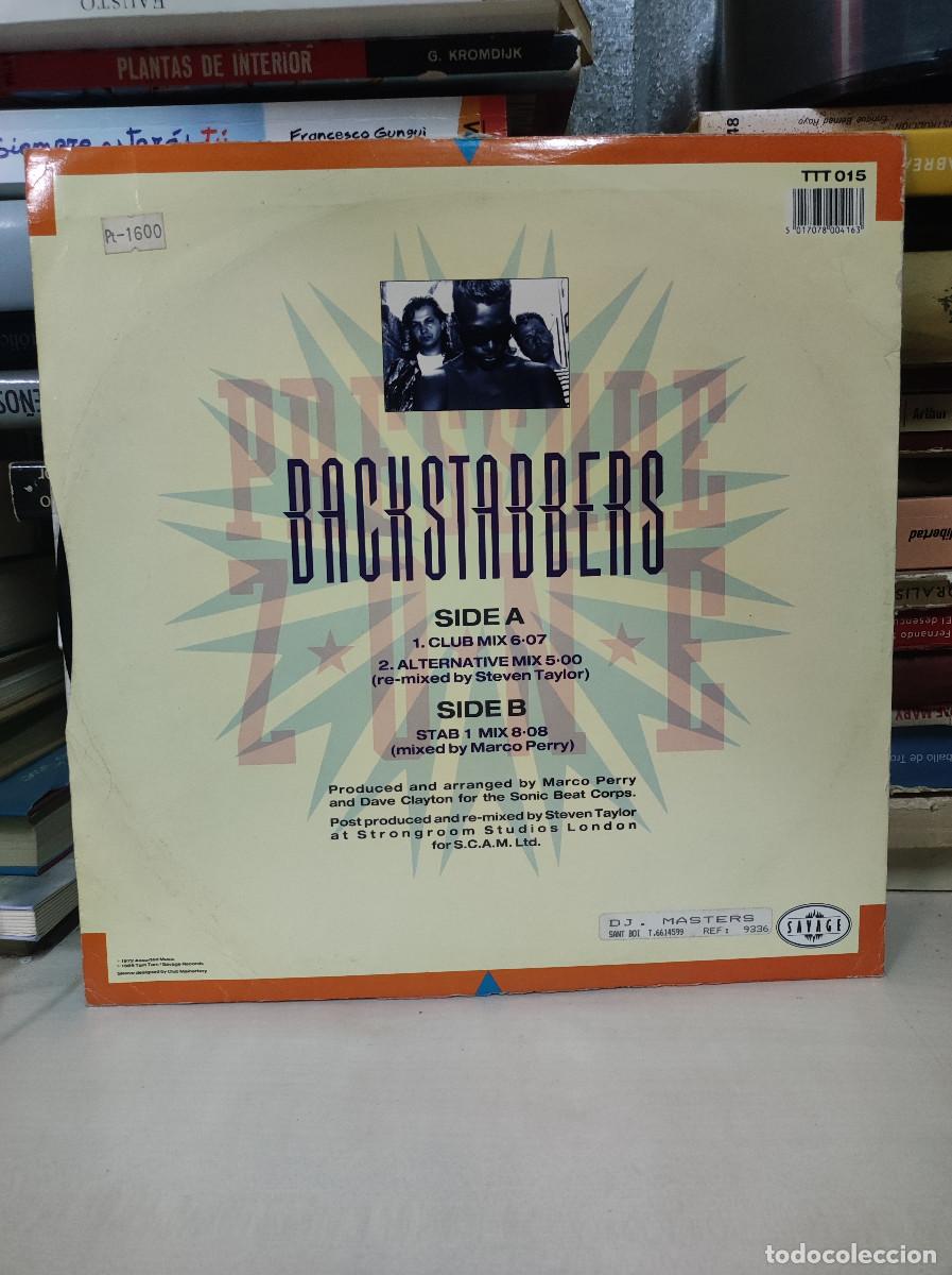 Discos de vinilo: Pressure Zone Featuring Nat Augustin &ndash; Backstabbers (Remix) - Foto 2