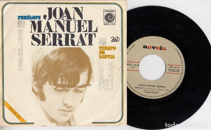 Discos de vinilo: JOAN MANUEL SERRAT - PENELOPE - SINGLE DE VINILO C- 13 - Foto 1