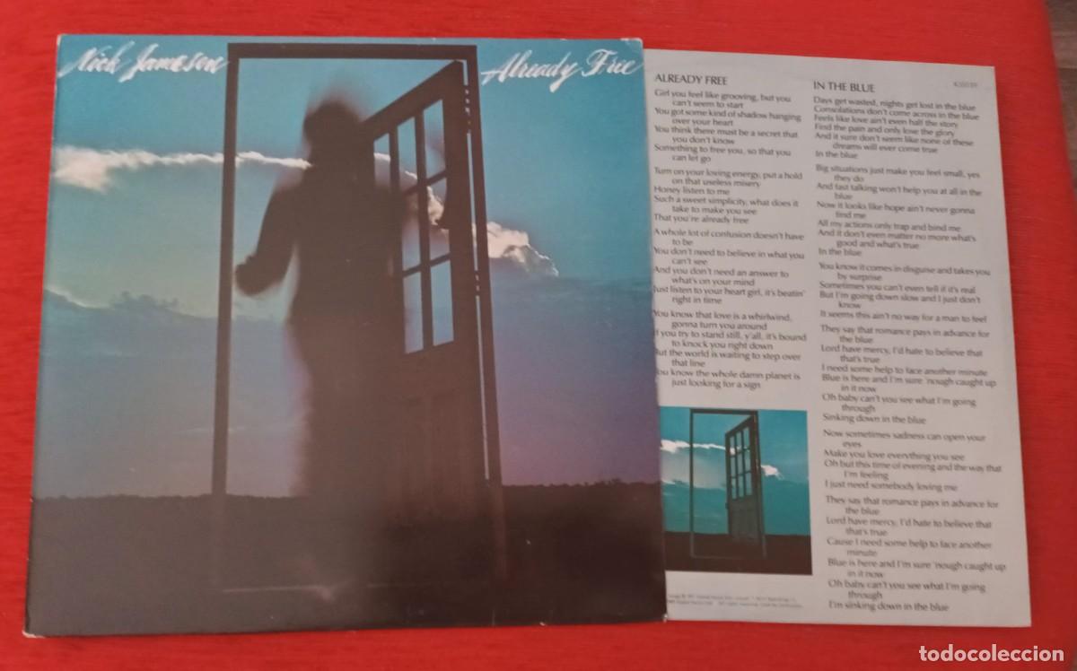 Discos de vinilo: NICK JAMESON - ALREADY FREE - LP - Foto 1