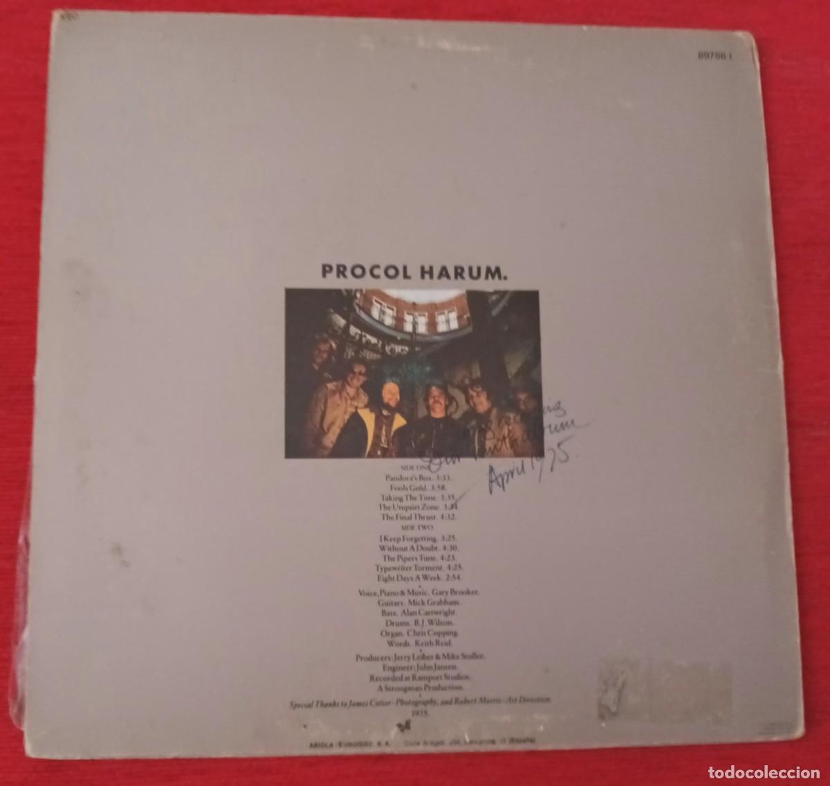 Discos de vinilo: PROCOL HARUM - PROCOL&acute;S NINTH - LP - Foto 2