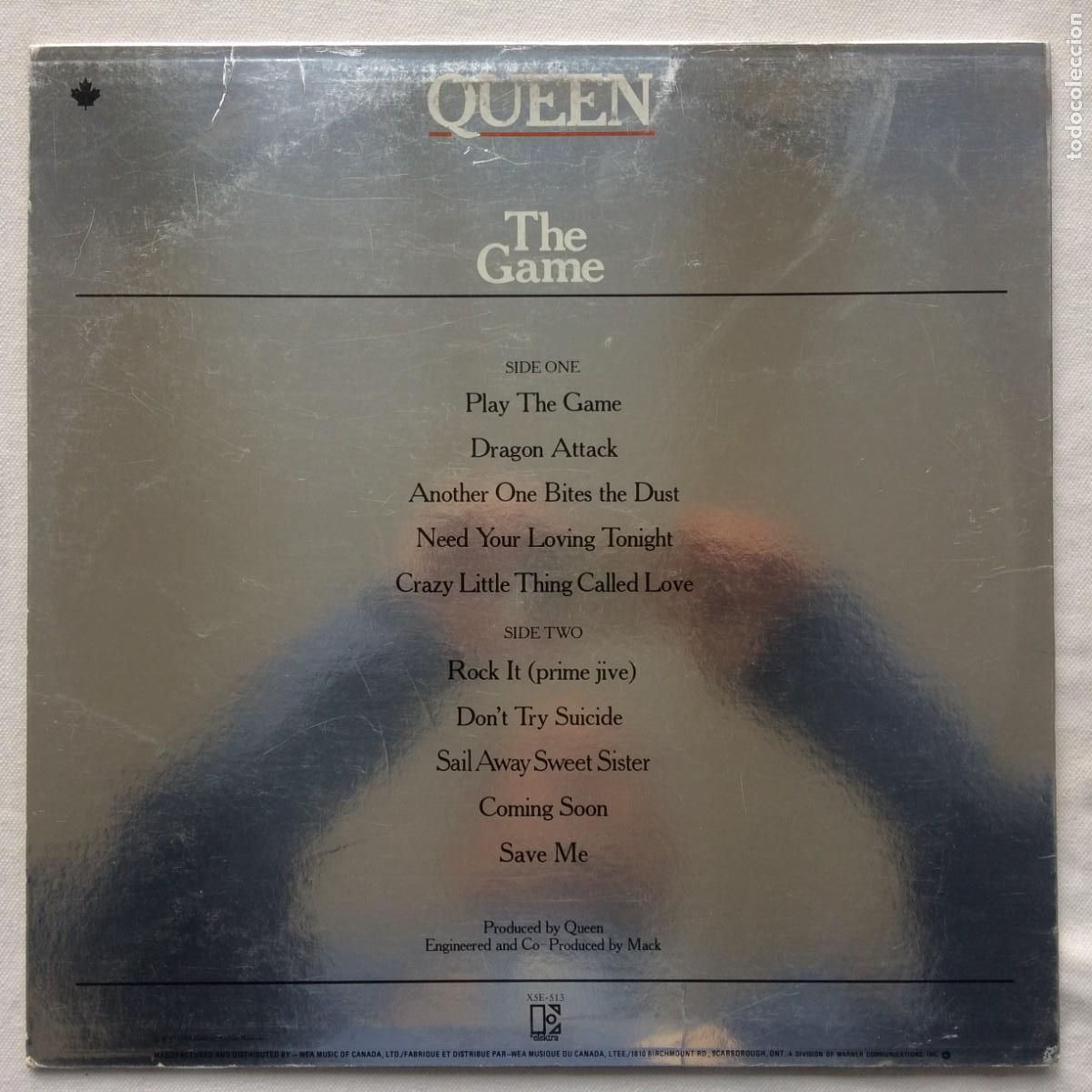Discos de vinilo: Queen &lrm;&ndash; The Game Canada 1980 Elektra* - Foto 2