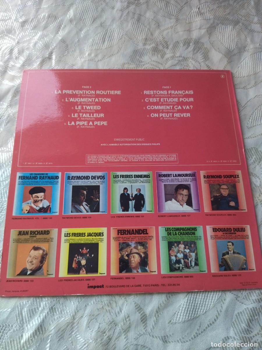 Discos de vinilo: Fernand Raynaud &ndash; Volume 2- comedia. - Foto 3