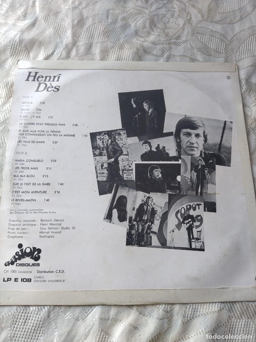 Discos de vinilo: Henri D&egrave;s &ndash; Retour, 1970 - Foto 2
