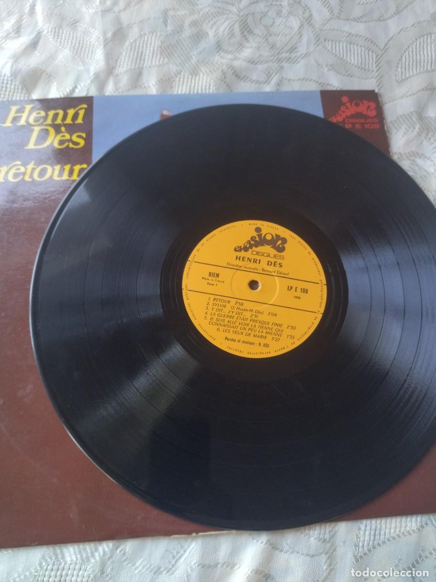 Discos de vinilo: Henri D&egrave;s &ndash; Retour, 1970 - Foto 3