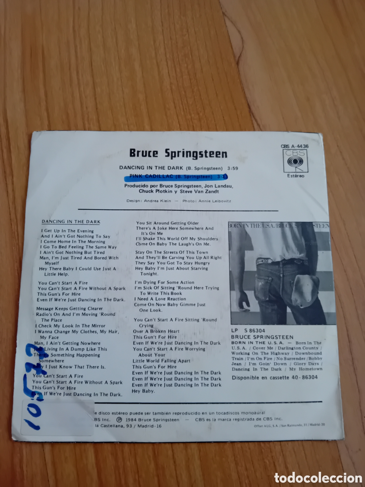 Discos de vinilo: BRUCE SPRINGSTEEN. DANCING IN THE DARK - Foto 2