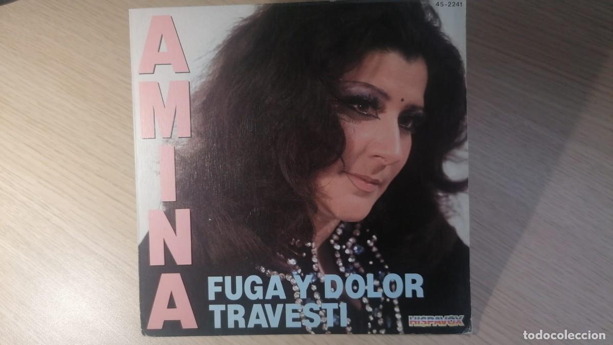 Discos de vinilo: single Amina Fuga Y Dolor Travesti - Foto 1