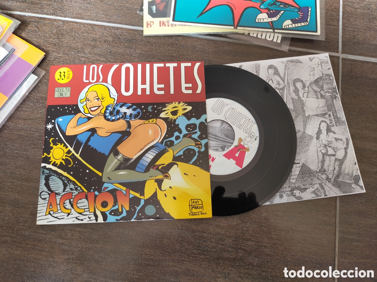Discos de vinilo: Los cohetes ep acci&oacute;n + 3 1995 - Foto 1