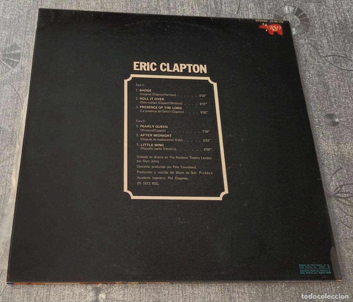 Discos de vinilo: ERIC CLAPTON - RAINBOW CONCERT - LP - Foto 2