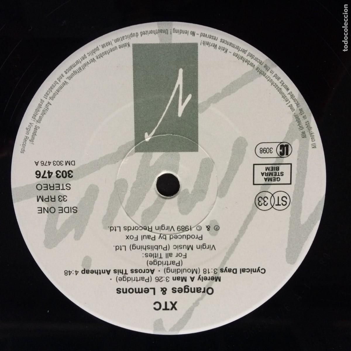 Discos de vinilo: XTC &lrm;&ndash; Oranges & Lemons, 2 LPs, Germany 1989 Virgin* - Foto 9