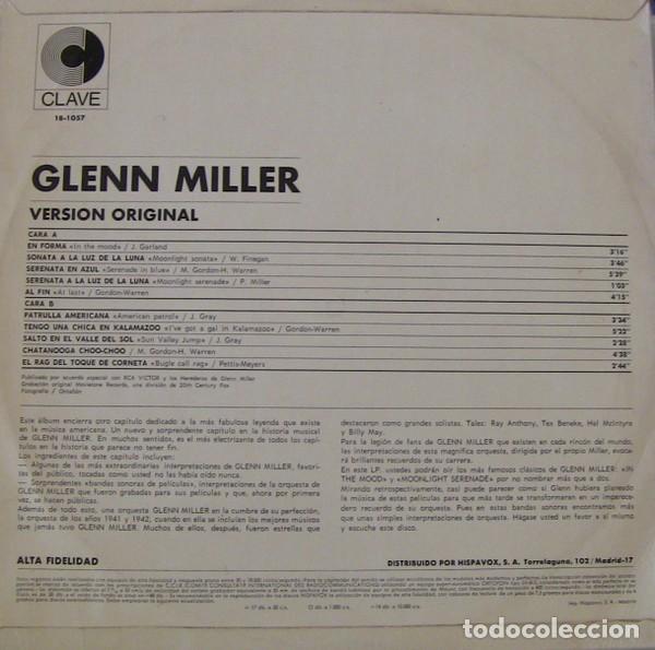 Discos de vinilo: Glenn Miller interpreta sus grandes &eacute;xitos - Versi&oacute;n Original (LP Vinilo) - Foto 4