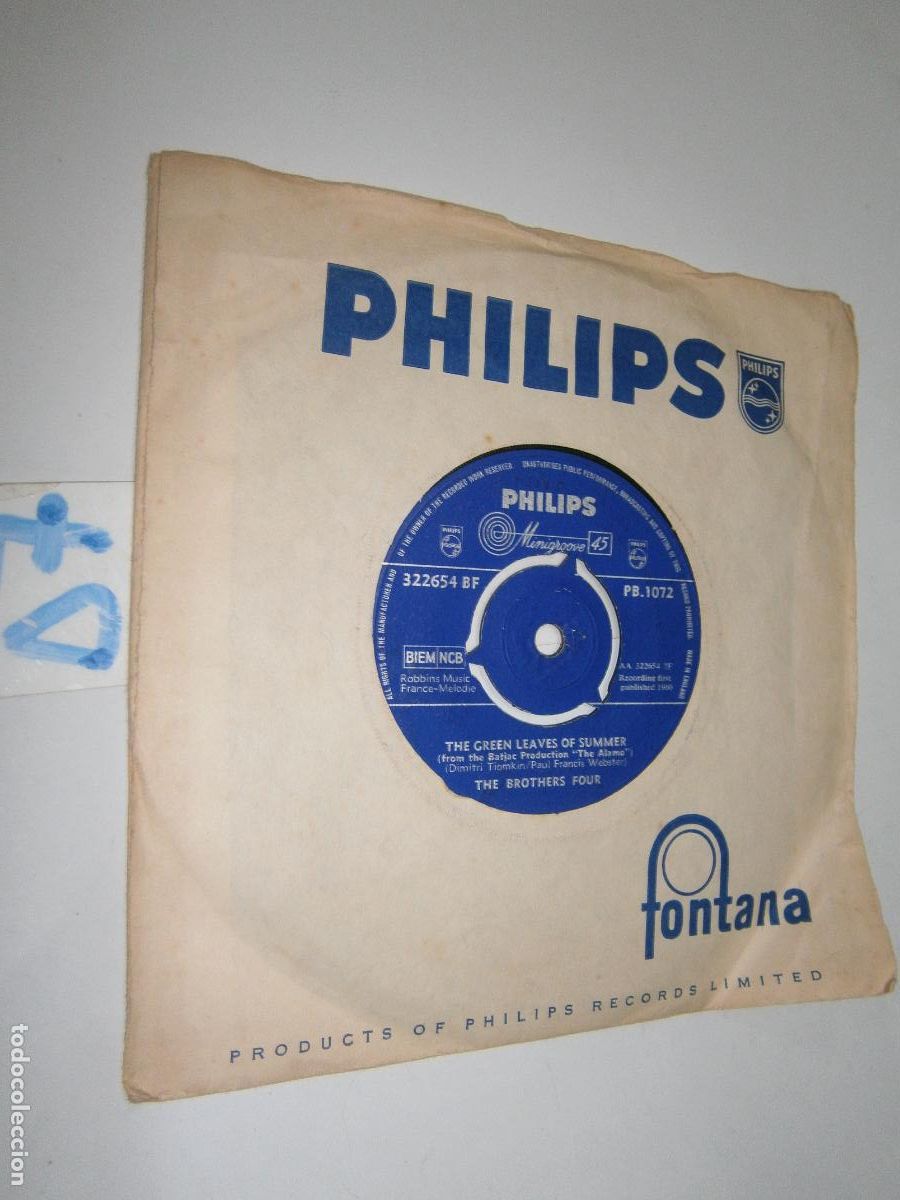 Discos de vinilo: ANTIGUO SINGLES - THE BROTHERS FOUR - Foto 1