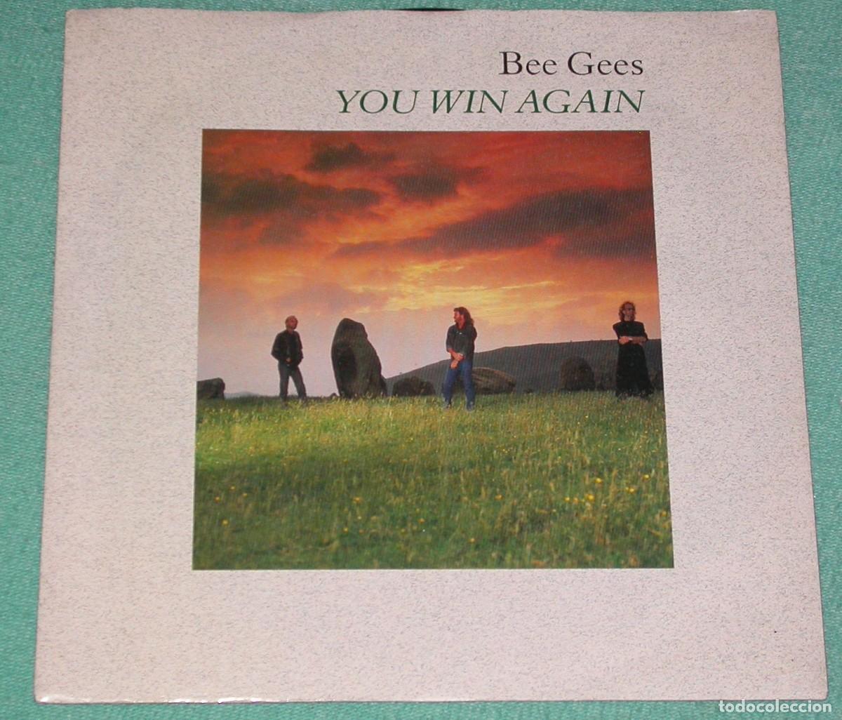 Discos de vinilo: Bee Gees 45t You win again EX EX - Foto 1