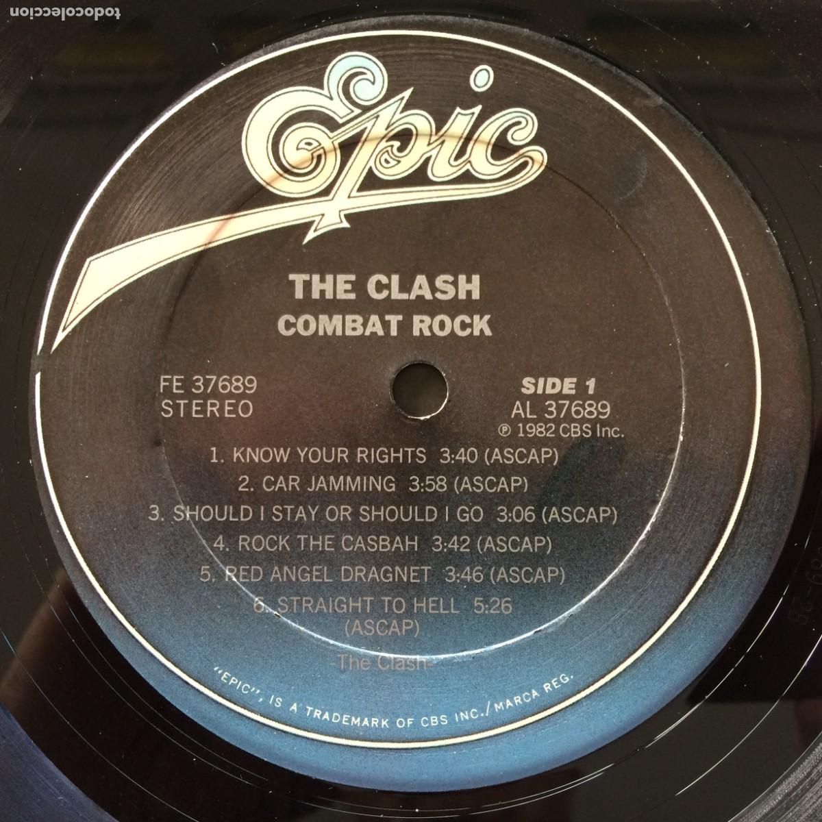 Discos de vinilo: The Clash &lrm;&ndash; Combat Rock USA 1982 Epic* - Foto 4