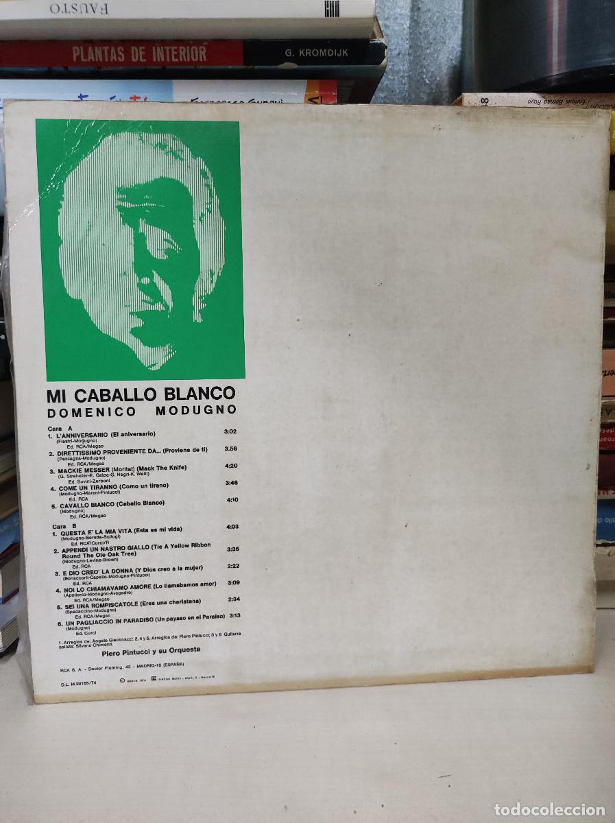 Discos de vinilo: Domenico Modugno &ndash; Mi Caballo Blanco - Foto 2