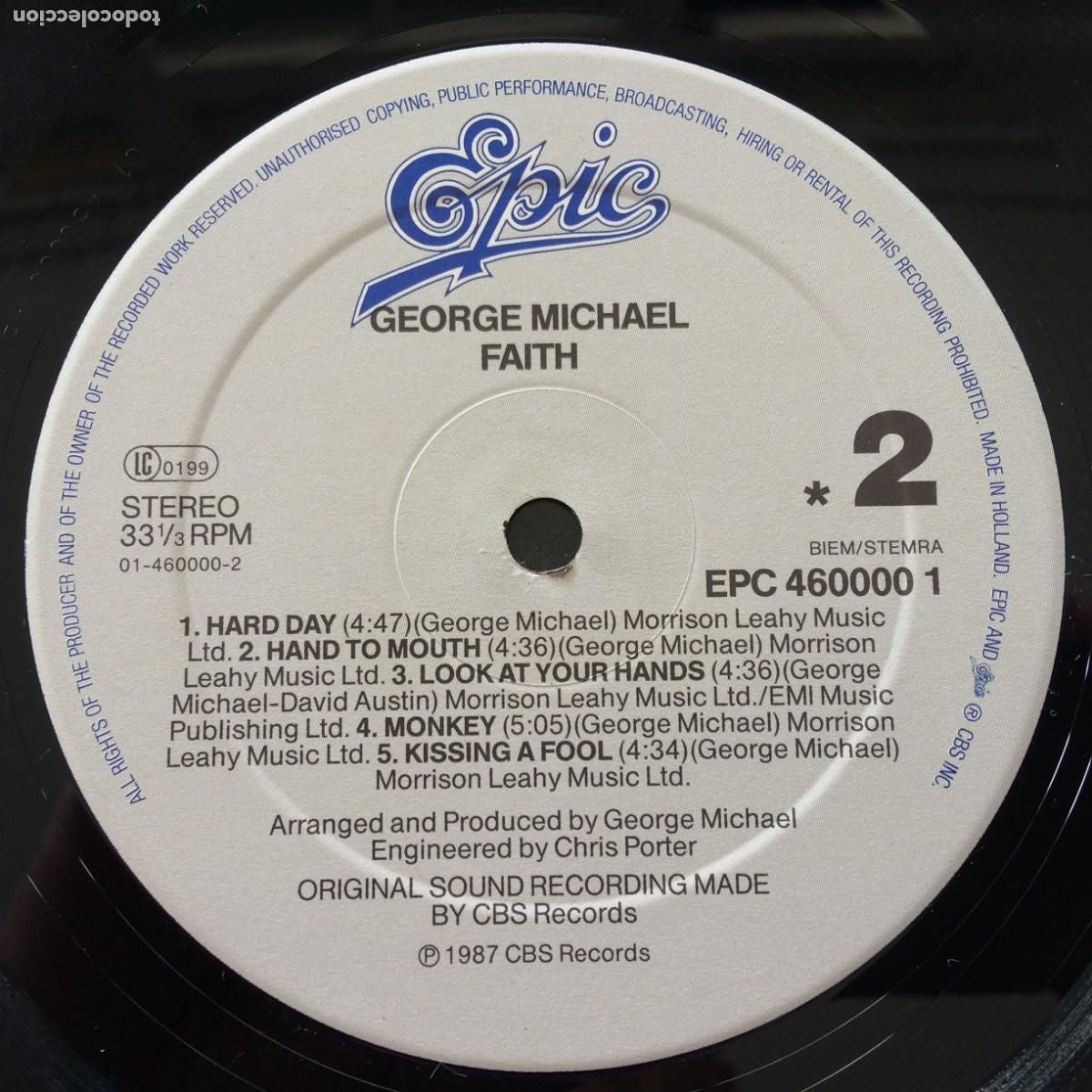 Discos de vinilo: George Michael &lrm;&ndash; Faith , Holanda 1987 Epic* - Foto 5