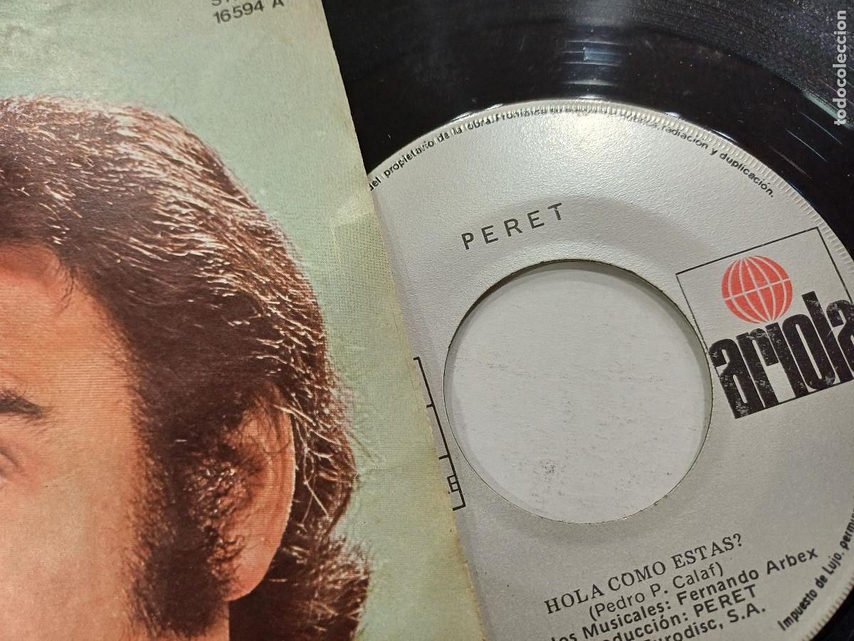 Discos de vinilo: PERET/EL PANDERO/SINGLE. - Foto 2