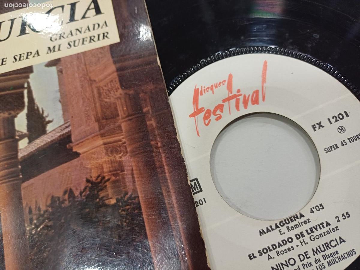 Discos de vinilo: NINO DE MURCIA/MALAGUE&Ntilde;A/SINGLE. - Foto 2