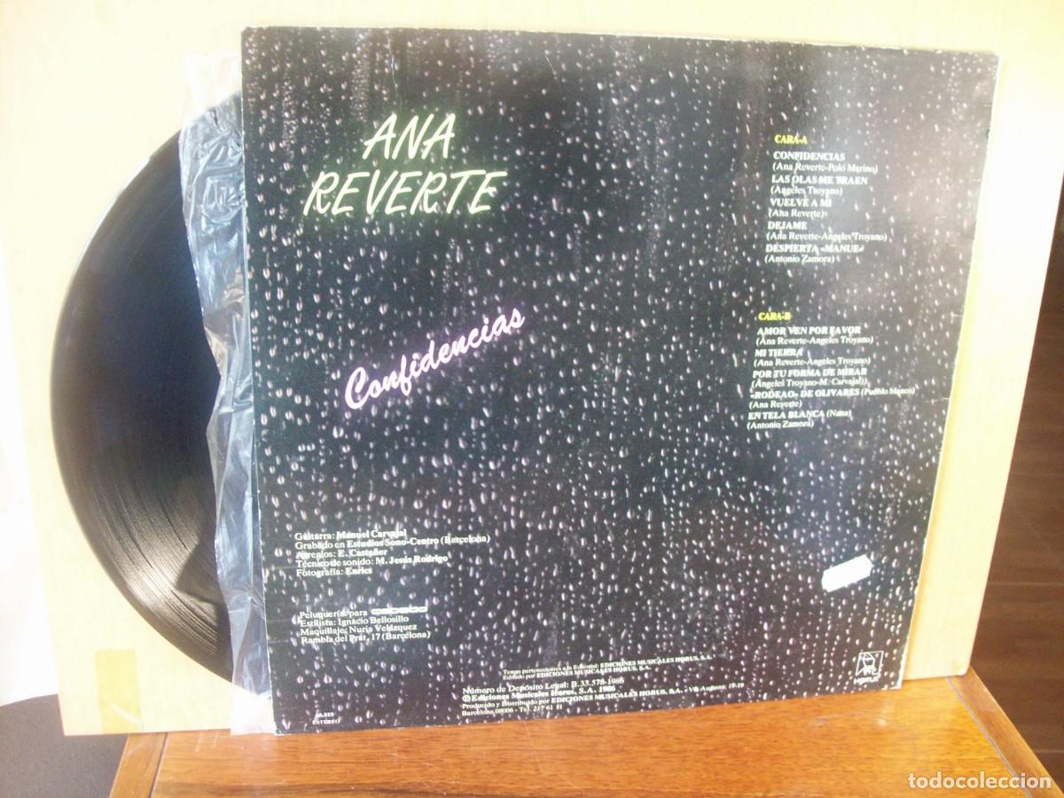 Discos de vinilo: ANA REVERTE - CONFIDENCIAS - LP - Foto 2