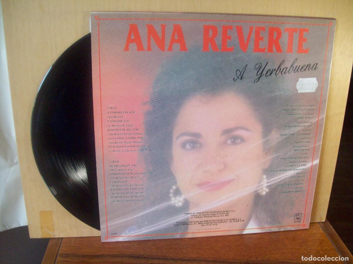 Discos de vinilo: ANA REVERTE - A YERBABUENA - LP - Foto 2