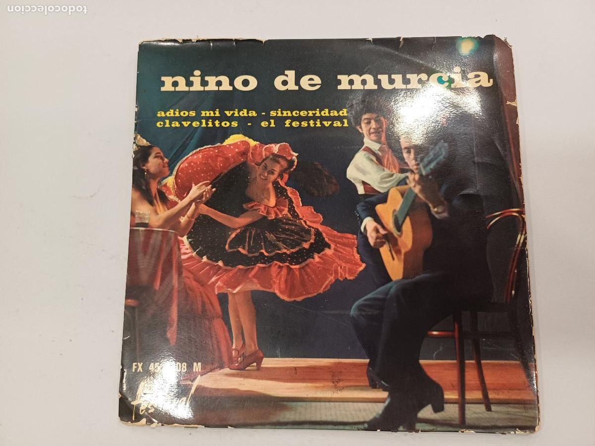 Discos de vinilo: NINO DE MURCIA/ADIOS MI VIDA/SINGLE. - Foto 1