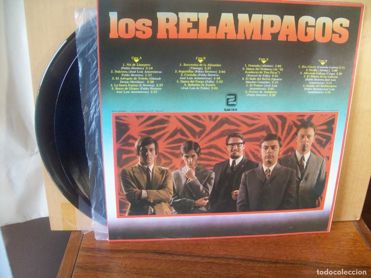 Discos de vinilo: LOS RELAMPAGOS - 20 EXITOS - DOBLE LP - Foto 2