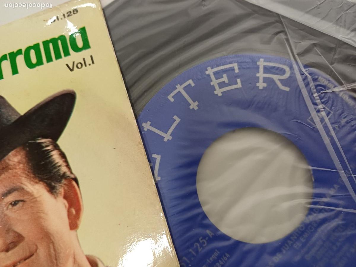 Discos de vinilo: EXITOS DE JUANITO VALDERRAMA/EL EMIGRANTE/SINGLE. - Foto 2