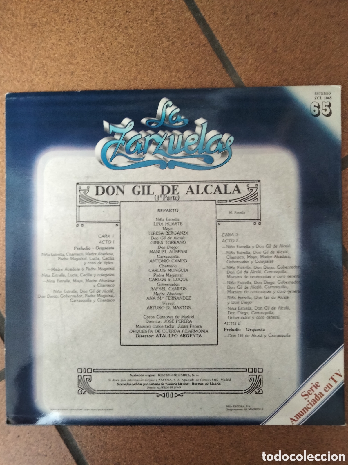 Discos de vinilo: Vinilo La Zarzuela - Don Gil de Alcala (1a Parte) - Foto 2