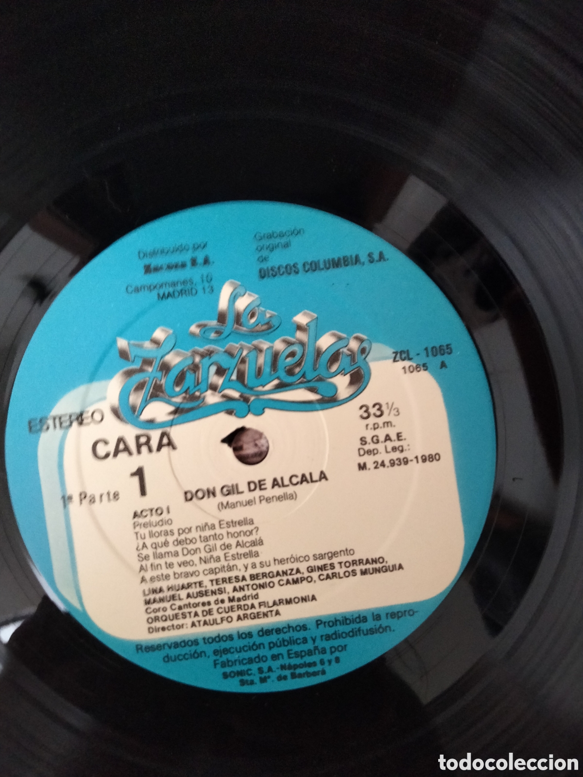 Discos de vinilo: Vinilo La Zarzuela - Don Gil de Alcala (1a Parte) - Foto 3