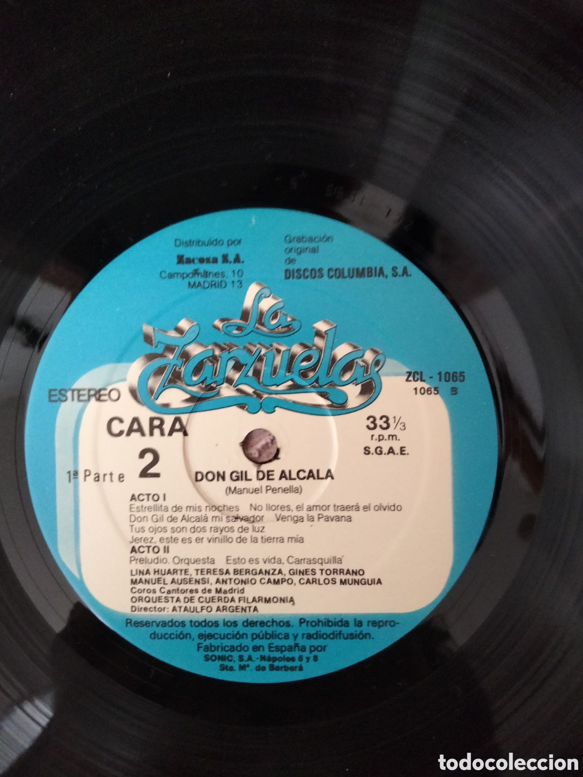 Discos de vinilo: Vinilo La Zarzuela - Don Gil de Alcala (1a Parte) - Foto 5