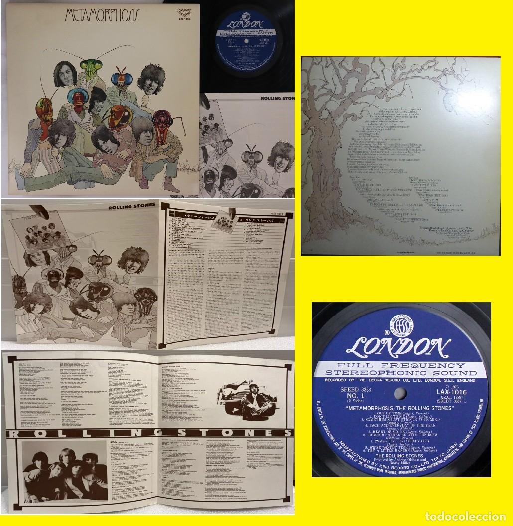 Discos de vinilo: ROLLING STONES / metamorphosis 1975 / RARO !! COMPLETA EDIC. ORIG. JAPAN + 4 PAGINAS INSERTO, EXC