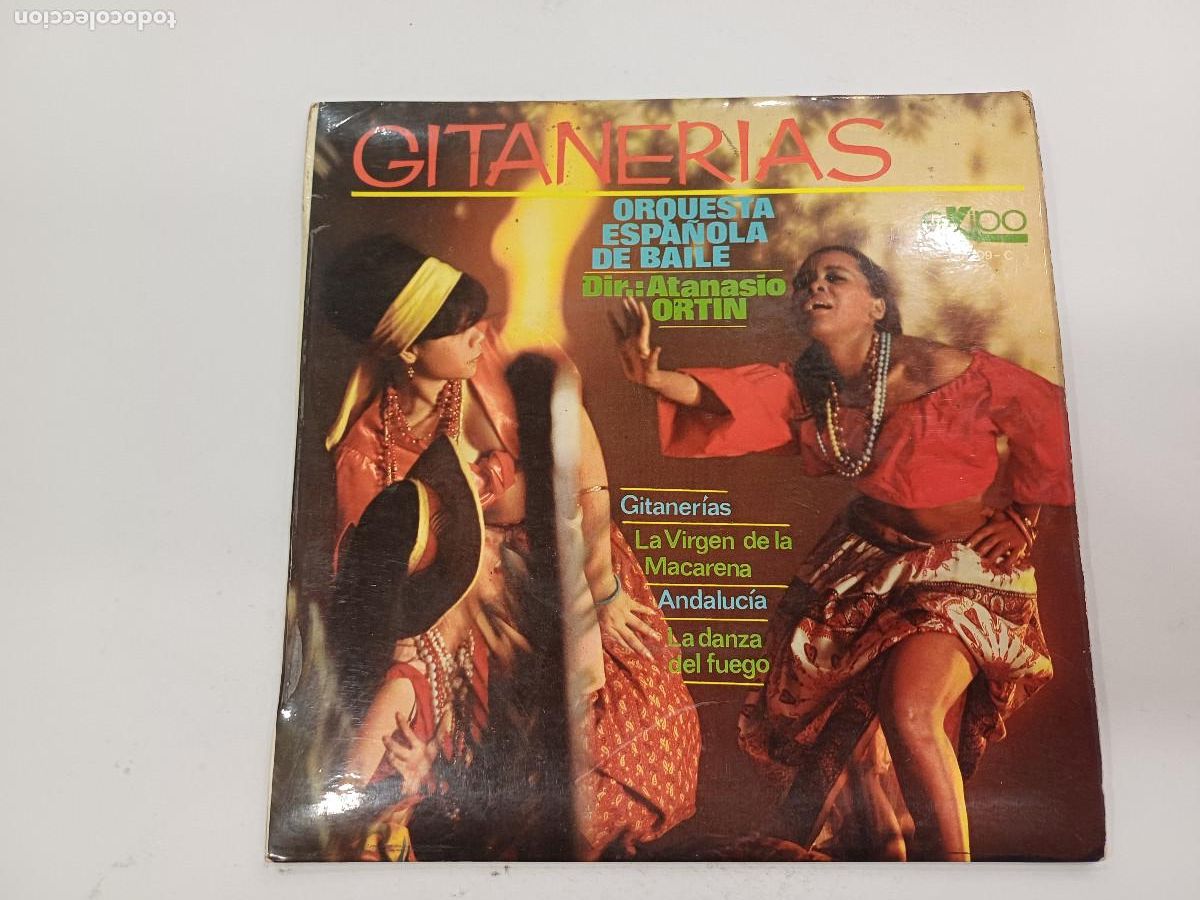 Discos de vinilo: GITANERIAS/ORQUETA ESPA&Ntilde;OLA DE BAILE/SINGLE. - Foto 1