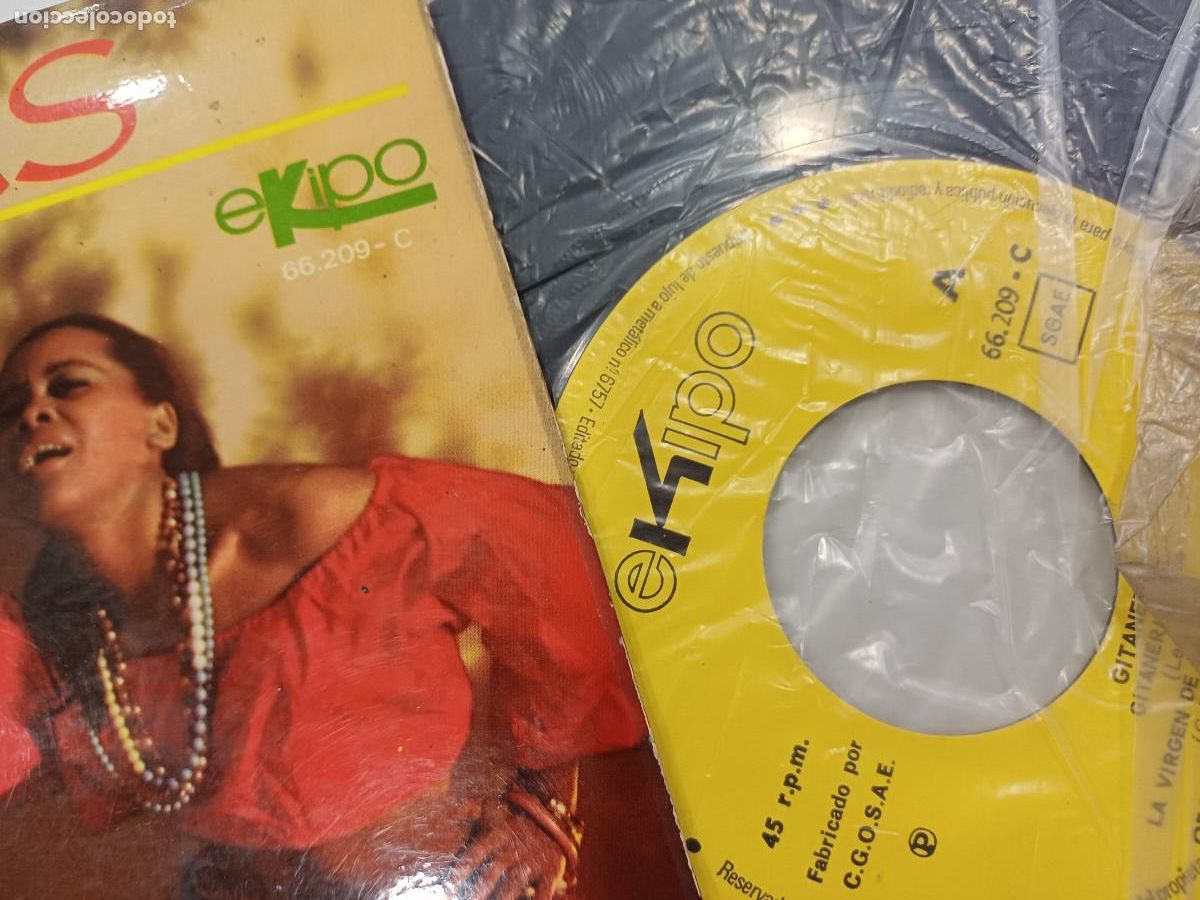 Discos de vinilo: GITANERIAS/ORQUETA ESPA&Ntilde;OLA DE BAILE/SINGLE. - Foto 2