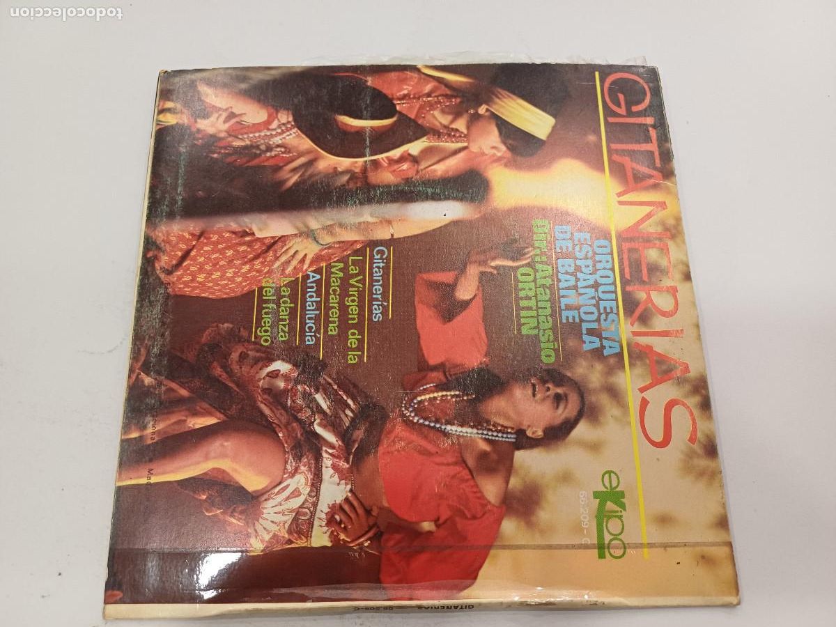 Discos de vinilo: GITANERIAS/ORQUETA ESPA&Ntilde;OLA DE BAILE/SINGLE. - Foto 3