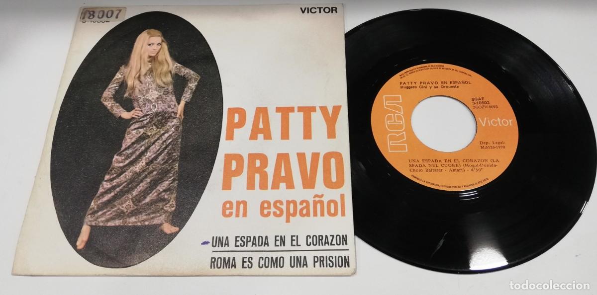Discos de vinilo: MOST-Patty Pravo - Una Espada En El Corazon (7&rdquo;, Single) - Foto 1