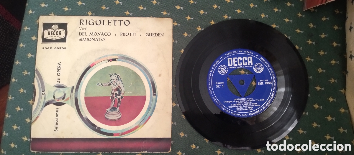 Discos de vinilo: Disco de vinilo LP Rigoletto Verdi - Foto 1