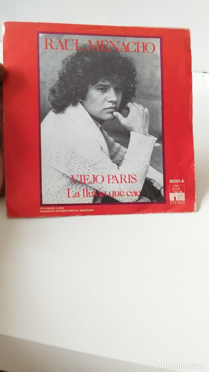 Discos de vinilo: Raul Menacho &ndash; Viejo Paris. Single 7&rdquo;. - Foto 1