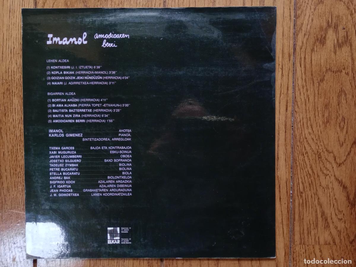 Discos de vinilo: Imanol - amodioaren berri - Foto 2