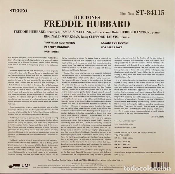 Discos de vinilo: LP FREDDIE HUBBARD HUB-TONES VINILO JAZZ BLUE NOTE - Foto 2